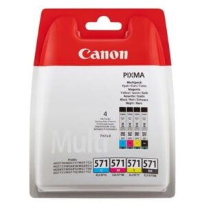 Tusze Oryginalne Canon CLI-571 CMYK (0386C005) (czteropak)