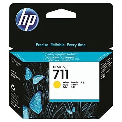 Tusz Oryginalny HP 711 (CZ132A) (Żółty) no box